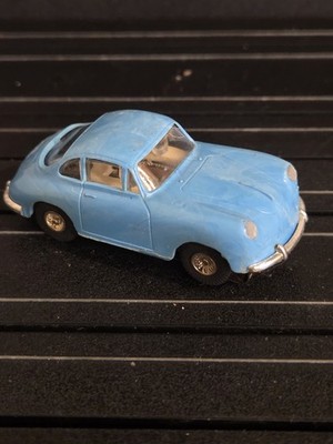Vintage Faller 4835 Porsche 356B S90 HO Slot Car Lt Blue 