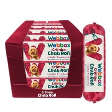 Webbox Christmas Chub Roll Adult Wet Dog Food - Turkey & Cranberries (15 x 720g) 1.62 per kilo