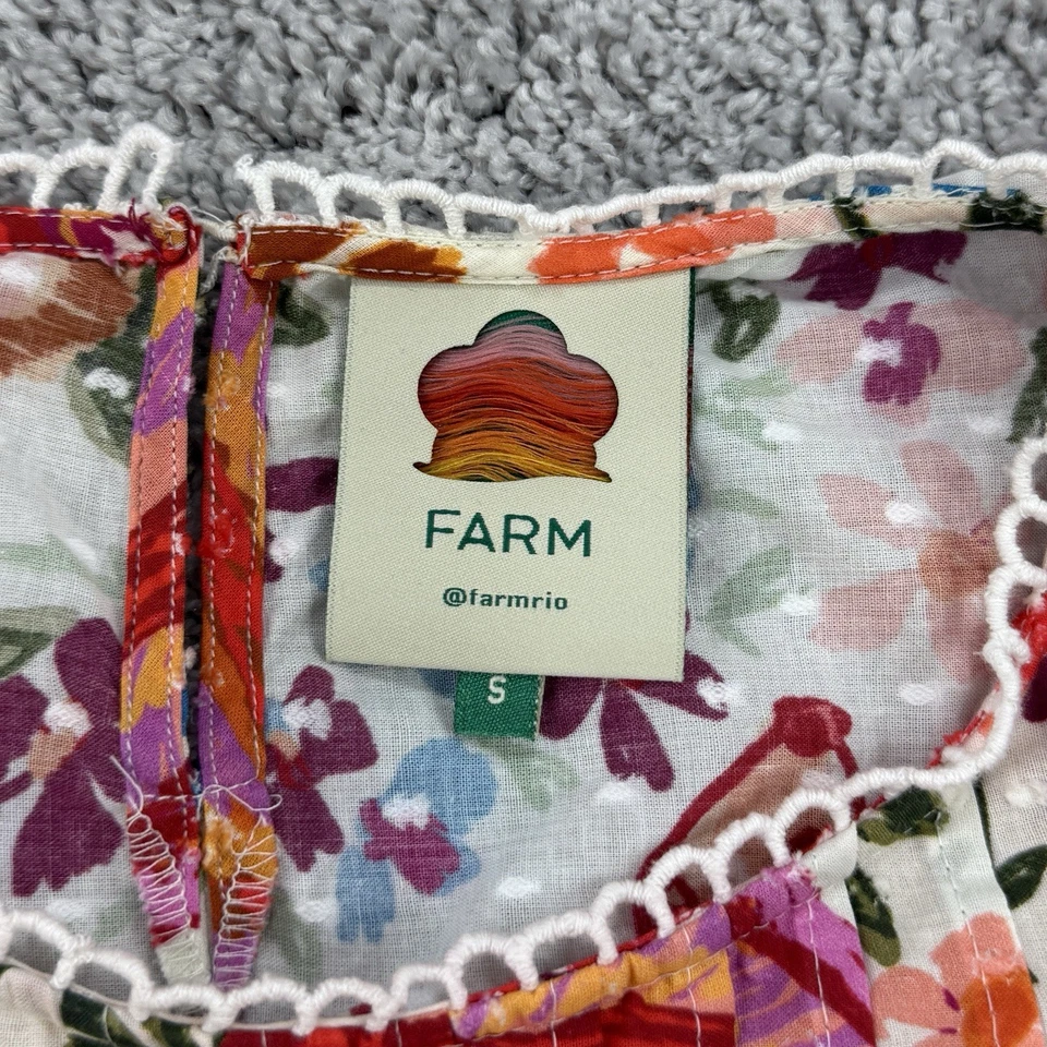 Ферма Рио весна бананы верхний женщин S тропический Artsy богемное фрукты помпон отпуск - Изображение 2 из 4