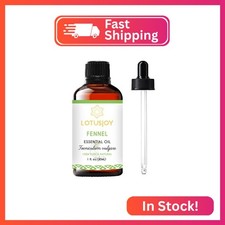 LOTUSJOY Fennel Essential Oil, 100 Pure Natural for Diffuser Skin DIY - 1 Oz