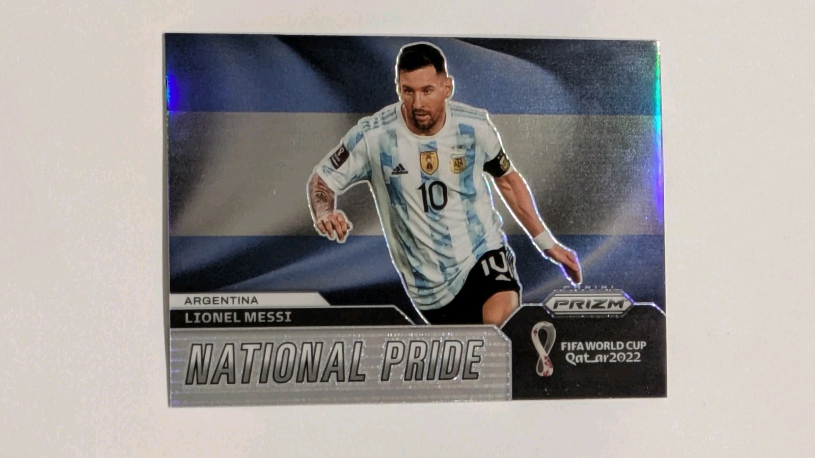 2022 Prizm World Cup Lionel Messi #1 Argentina National Pride Case Hit SSP