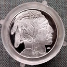 Tube of 20 - 1 oz SILVER BUFFALO ROUNDS - TOTAL 20 ounces SILVER