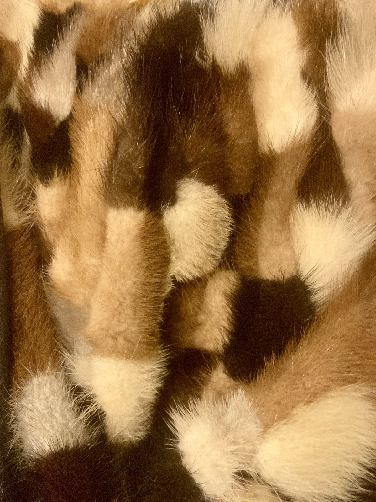 Multi Color Patchwork MINK Jacket Coat w/Leather … - image 4