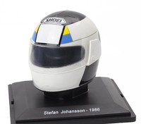 Modellismo Auto Statico Helmet F1 Casco Stefan Johansson F1/86 Ferrari 1986 1/5
