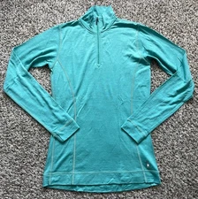 Smartwool 1/4 Zip Womens Small Long Sleeve Pullover 100% Merino Wool