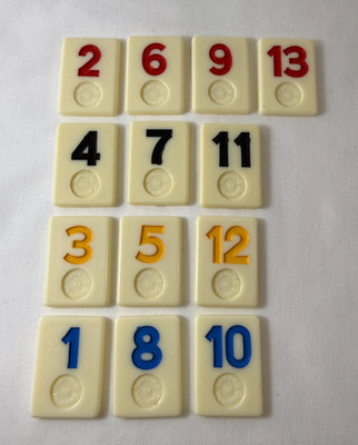 Rummikub Game Tiles Replacement Pieces Arts Crafts 1990 Edition YOU CHOOSE