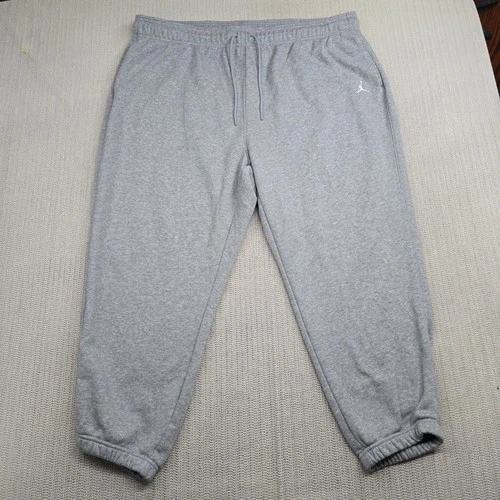 Jordan Sweatpants Mens 3XL Gray Jumpman Logo Fleece Jogger NBA Basketball Pants