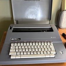Smith Corona Electric Portable Typewriter 5A SL 470 With Cover And Cartridge thumbnail