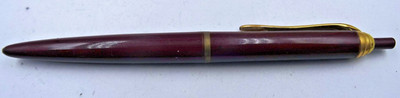 GEHA 320 Hermetic Mine Kugelschreiber in Burgundy Rot & Gold