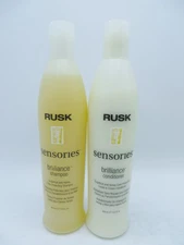 RUSK BRILLIANCE SHAMPOO/ CONDITIONER 13.5 OZ