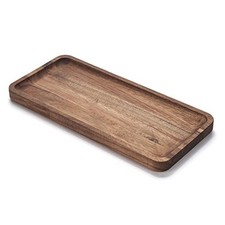 Bathroom Vanity Tray, Acacia Wood Counter Tray, Toilet Tank 11.8" x 5.5" x 0.8"