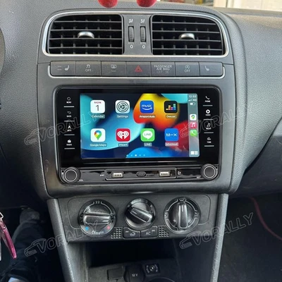 VORALLY 4+64G For VW Polo 2009-2014 Android 15 Carplay Radio Stereo Headunit Sat Nav