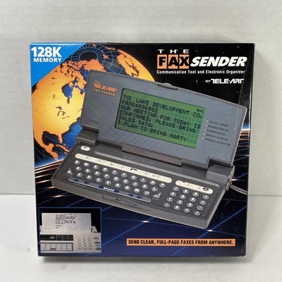 Vintage The Fax Sender Teleart Electronic Organizer Communication Tool
