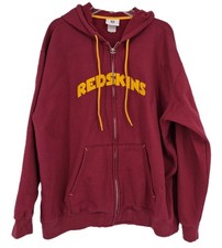 Vintage NFL Washington Redskins Hoodie Maroon Gold Sweatshirt Men's XL