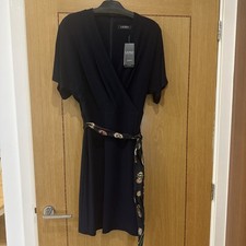 Ralph Lauren Dress Women's Navy Surplice Neck ALL Sizes Available  BNWT rrp £149