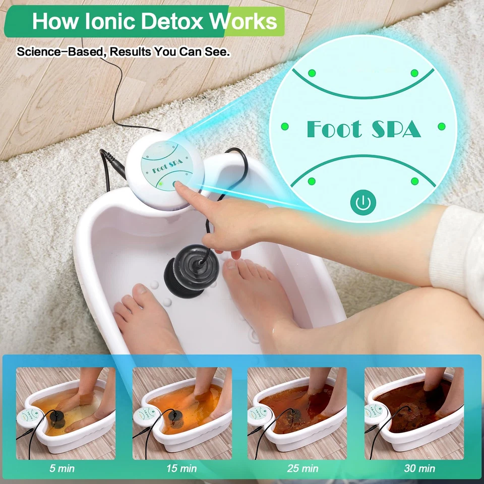 Ionic Detox Foot Bath Spa ionizer Machine With Chi Cleanse Tub Remove Toxins - Image 3 of 4
