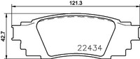 2X Brembo Bremsbelagsatz, Scheibenbremse P 83 160 FüR Lexus Toyota