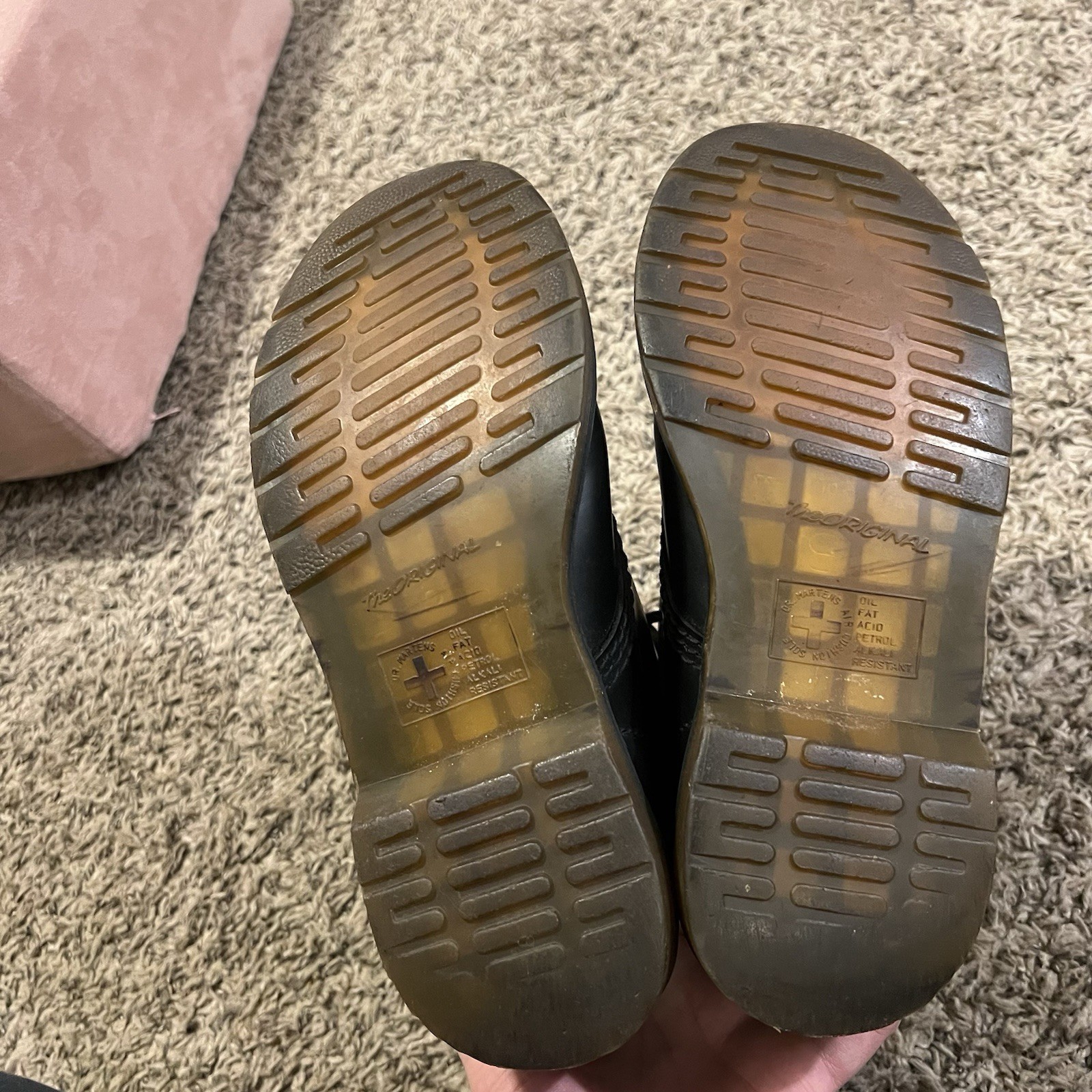 Doc Martens Classic Black Lace up Boots Women's Size 8 thumbnail 6