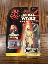 Star Wars Episode 1; Qui-Gon-Jinn with Lightsaber. Comm Tech Chip 1998