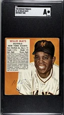 WILLIE MAYS RC 1952 REDMAN TOBACCO NL-15 WITHOUT TAB GRADED SGC AUTHENTIC 