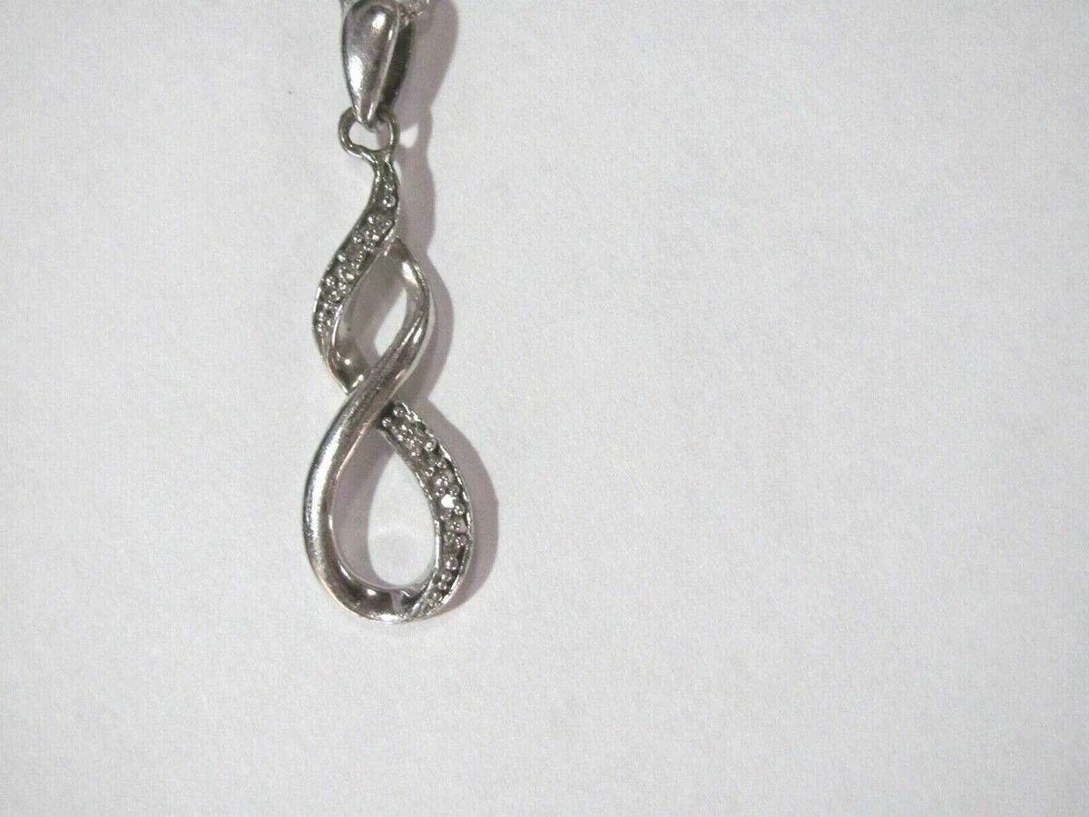 Zales black diamond infinity necklace outlet