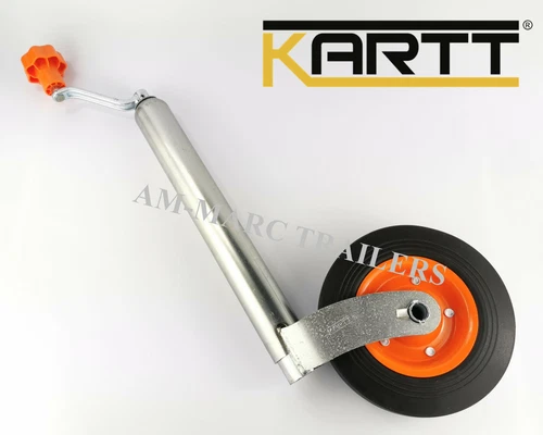 Kartt Orange Premium KJW4803H 48mm Steel Rim Jockey Wheel Solid Rubber Tyre