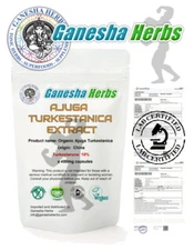AJUGA TURKESTANICA  10% TURKESTERONE BULK: 1000 Capsules!! THIRD PARTY TESTED 