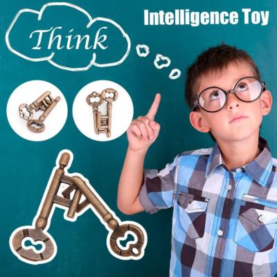 Chinesische Intelligenzspielzeughirn Teaser -Spiel Kinder Puzzle Unlö L2G9  P4E5