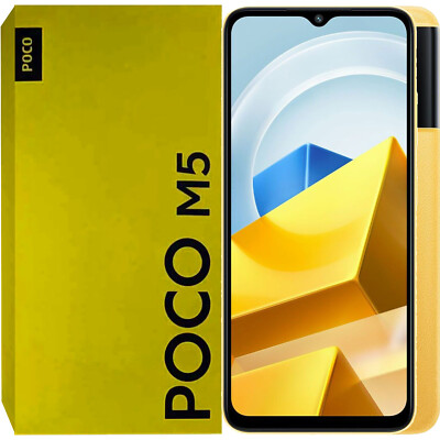 Xiaomi Poco M5 4G/LTE Yellow 64GB + 4GB Dual-SIM Factory Unlocked GSM NEW