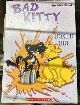 Bad Kitty 4 Book Set in Slipcase (Includes Bad Kitty Meets the ... by Nick Bruel