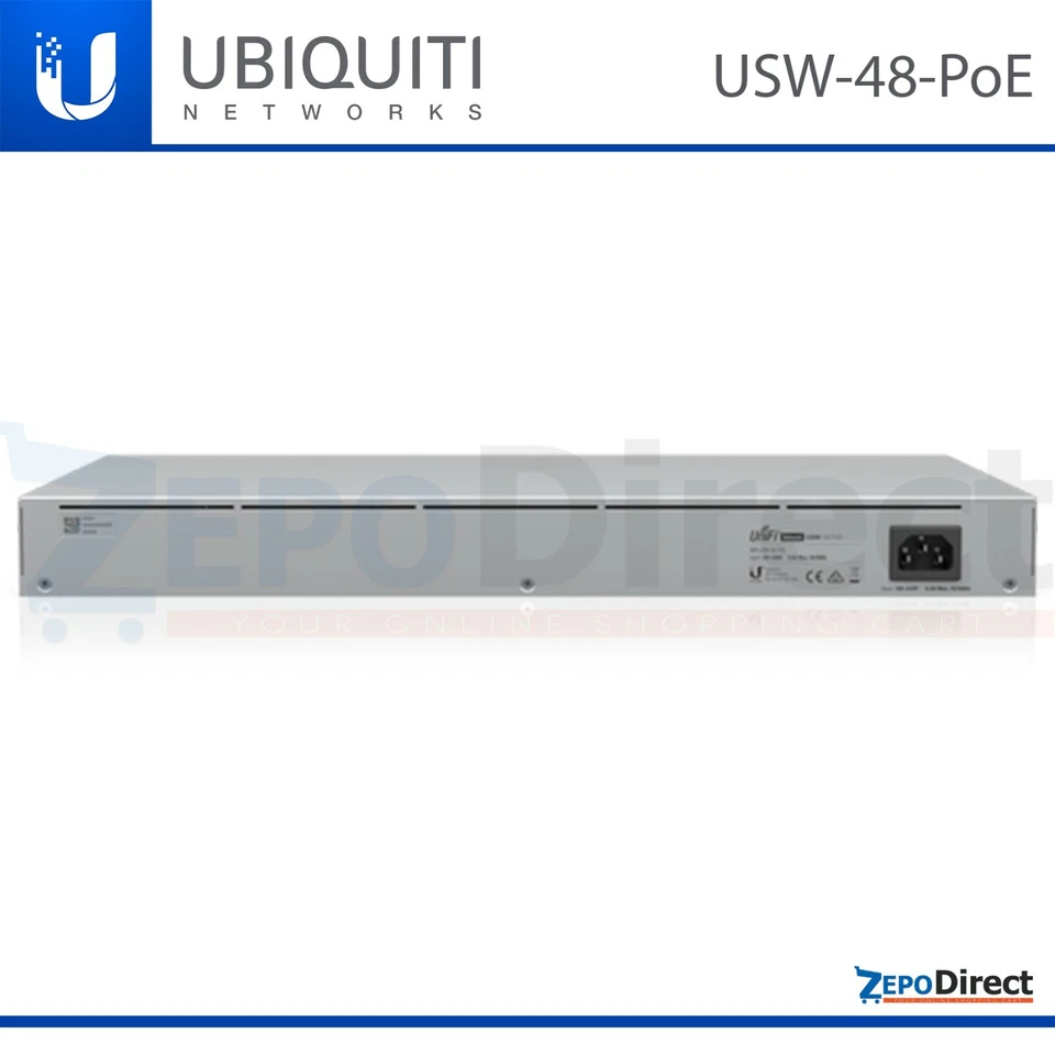 Ubiquiti Networks UniFi Managed Layer 2 Gigabit Switch 48-Ports, SFP, USW-48-PoE - Image 4 of 4