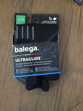 BALEGA ULTRAGLIDE NO SHOW TAB RUNNING SOCKS IN BLACK SIZE SMALL  NEW