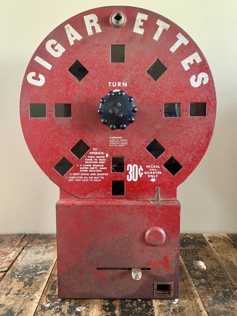 cigarette vending machine legal Vintage Dial A Smoke Rotary Coin Op Cigarette Vending Machine  Minneapolis,Minn