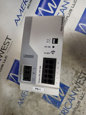 Phoenix Contact Power Supply TRIO-PS-2G/1AC/24DC/20 Input 100-240vAC Out 24V
