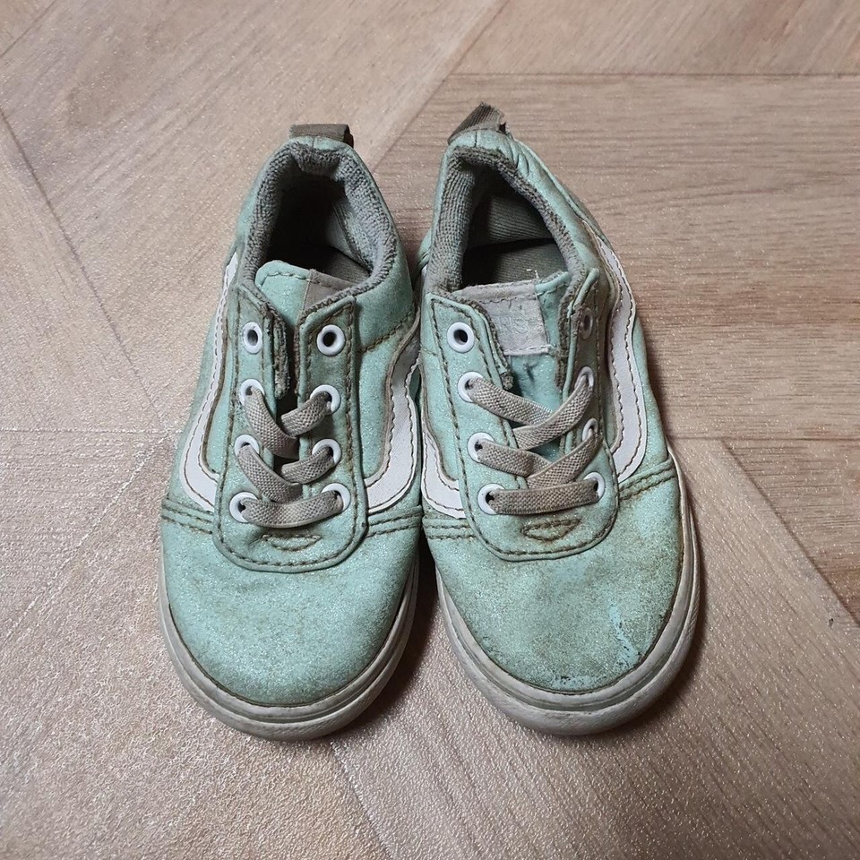 Vans Old Skool Trainer Blue UK5.5 Low Kids 721356 Vietnam Sneaker eBay