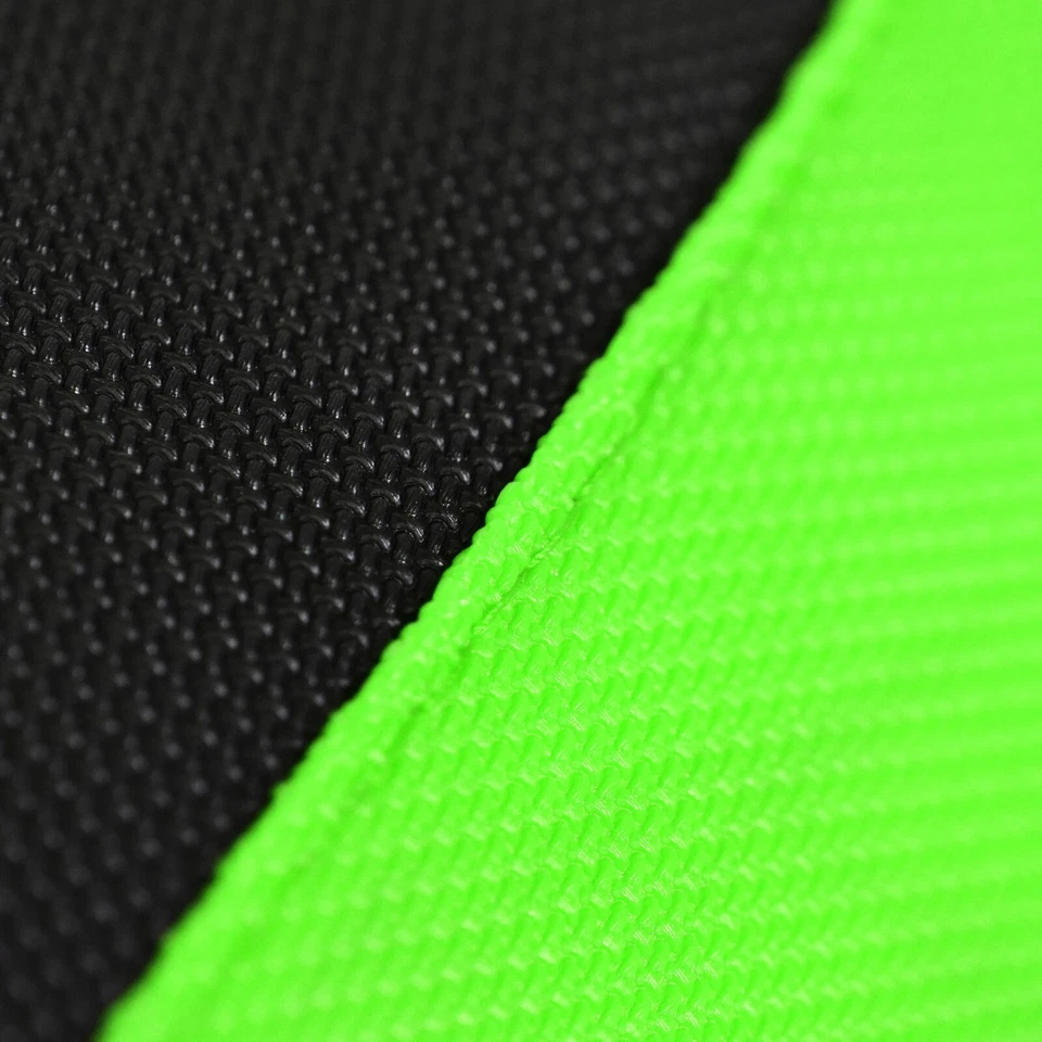 2001-2013 KAWASAKI KX 85 Seat Cover NEON FLO GREEN / BLACK / FLO GREEN RIB - #63 - Image 4 of 4