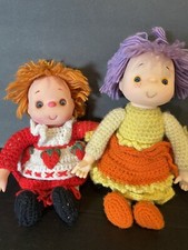 strawberry shortcake Crochet Dolls Handcrafted Vintage