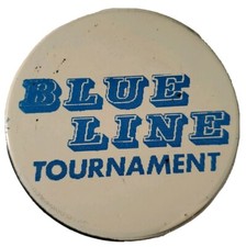 BLUE LINE TOURNAMENT VINTAGE OFFICIAL HOCKEY PUCK - CZ KITCHENER 