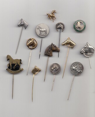 Vintage PFERD Pin Anstecker Pferd Cheval Schuhkopf überwiegend 60er Jahre