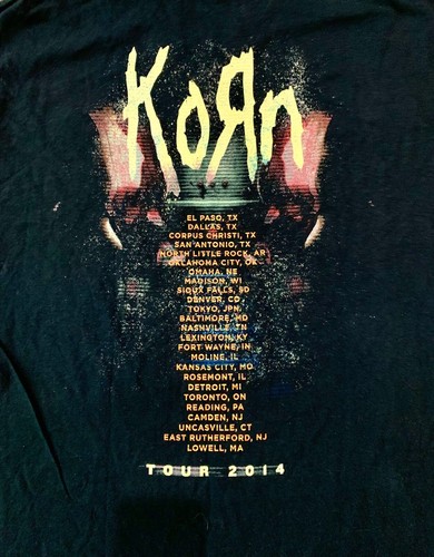 Camiseta Korn The Paradigm Shift 2013 para hombre talla 2XL nueva stock antiguo - Imagen 4 de 6