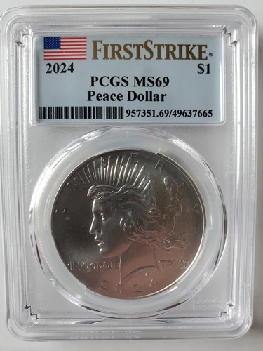 2024 FIRST STRIKE Peace Dollar PCGS MS69