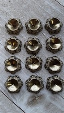 12 LOT 14mm Round Filigree Setting for Earrings Charms Necklaces