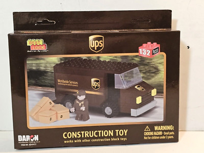 Daron BL99977 UPS 132 Piece Package Car Construction Toy