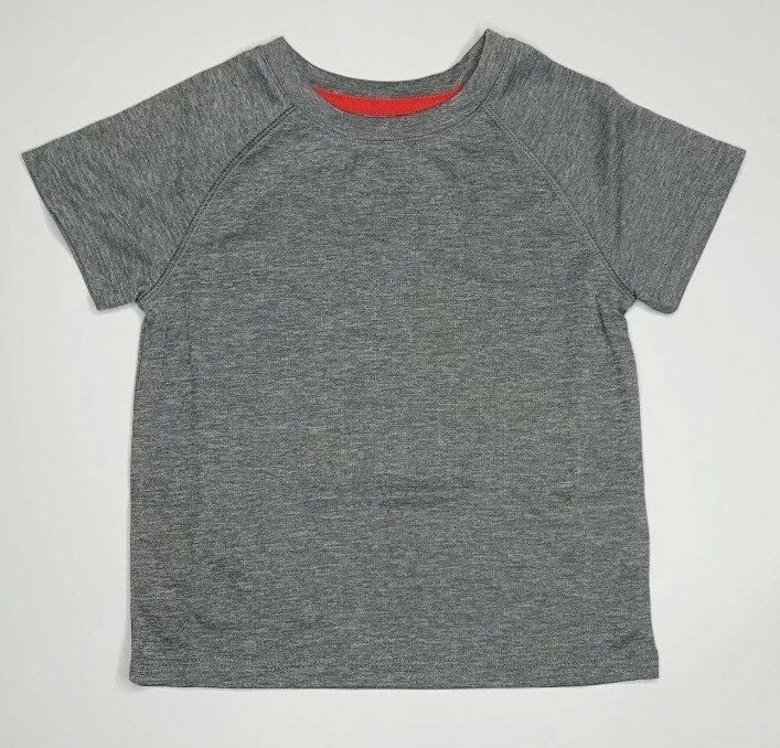 Conjunto de ropa deportiva de cebra manchada para niños pequeños talla 2T camiseta pantalones cortos rojo/gris Foto 2 de 4