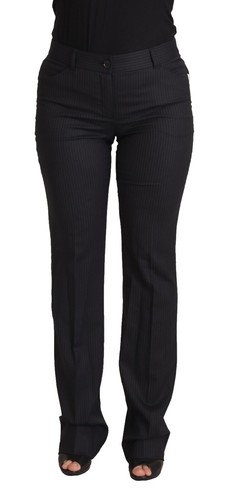 DOLCE & GABBANA Pants Black Virgin Wool MenSkinny Dress Formal
