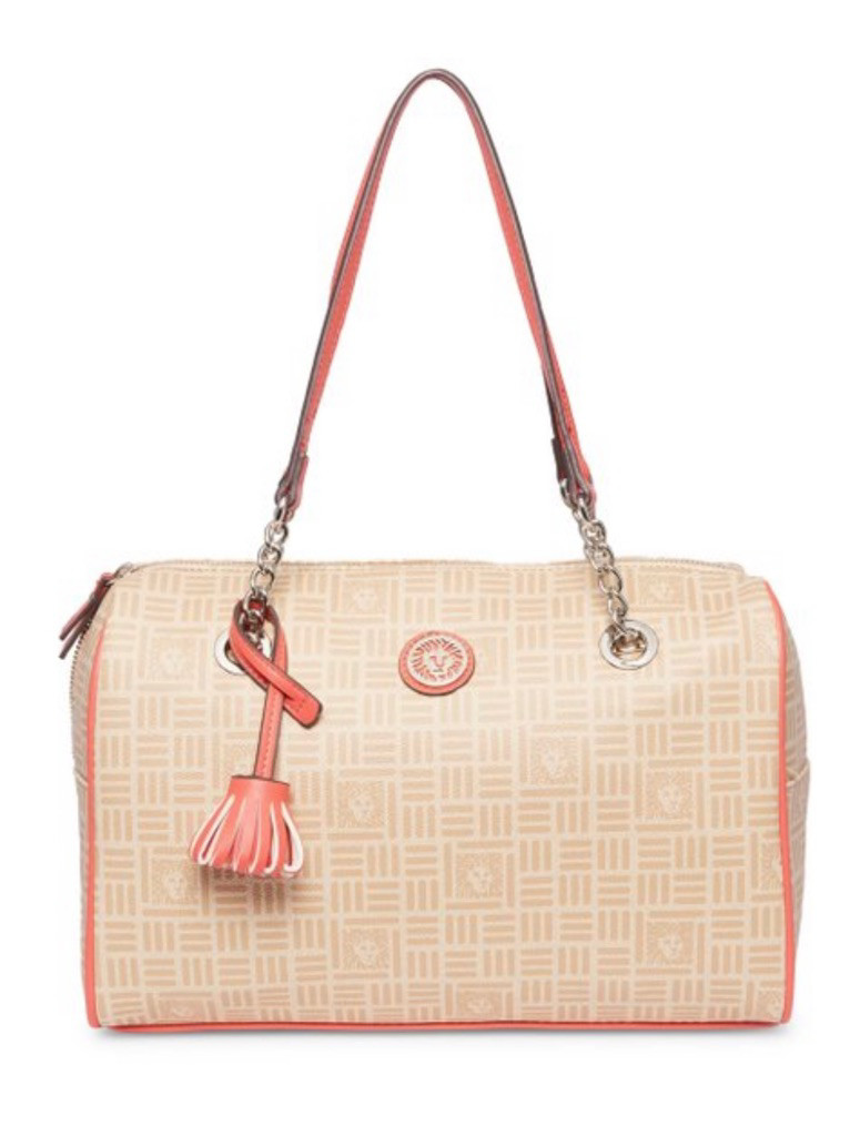 Anne Klein Chino Logo Signature Duffle Bag cream oran… Gem