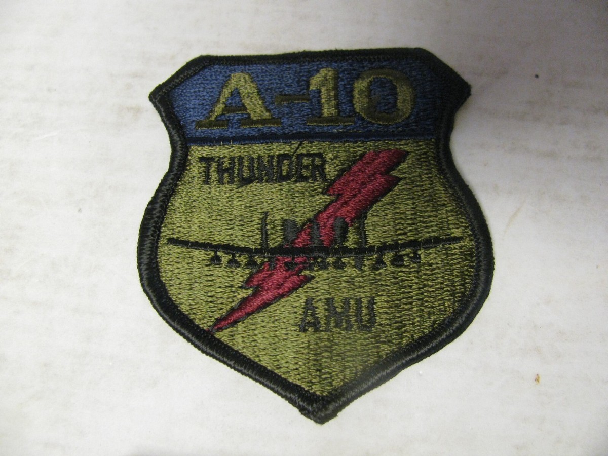 USAF 354thFIGHTER SQUADRON A-10 ツアーパッチ USAF A-10 Fighter Squadron THUNDER AMU Patch 3