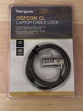 TARGUS Defcon CL Comb Lock 6.5 Ft Laptop CABLE LOCK PA410U1 NEW