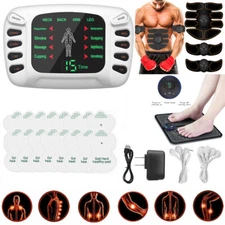 Electrical Muscle Relax Stimulator Massager Therapy Machine Pain Relief Foot US