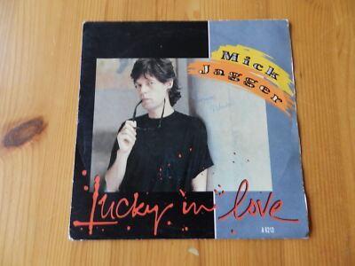 Jagger, Mick Lucky In Love 7'' CBS A6213 EX/VG 1985 picture sleeve [Vinyl] Jagger